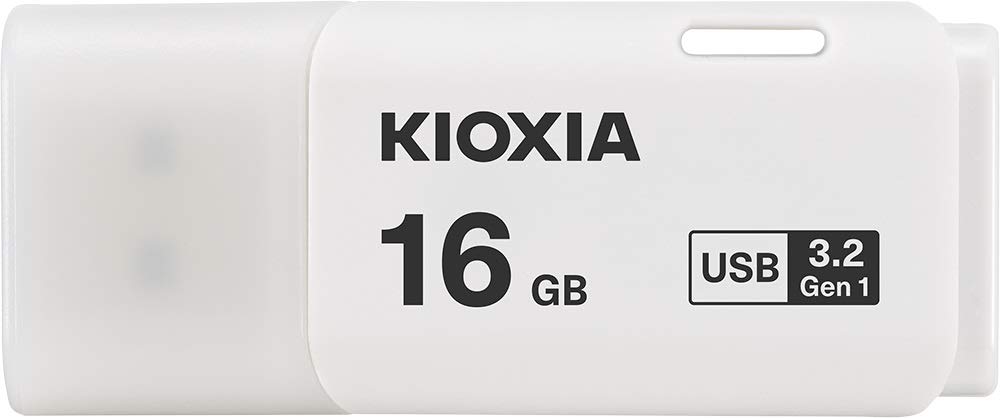 KIOXIA 16GB TransMemory U301 USB 3.2 Flash Drive, White