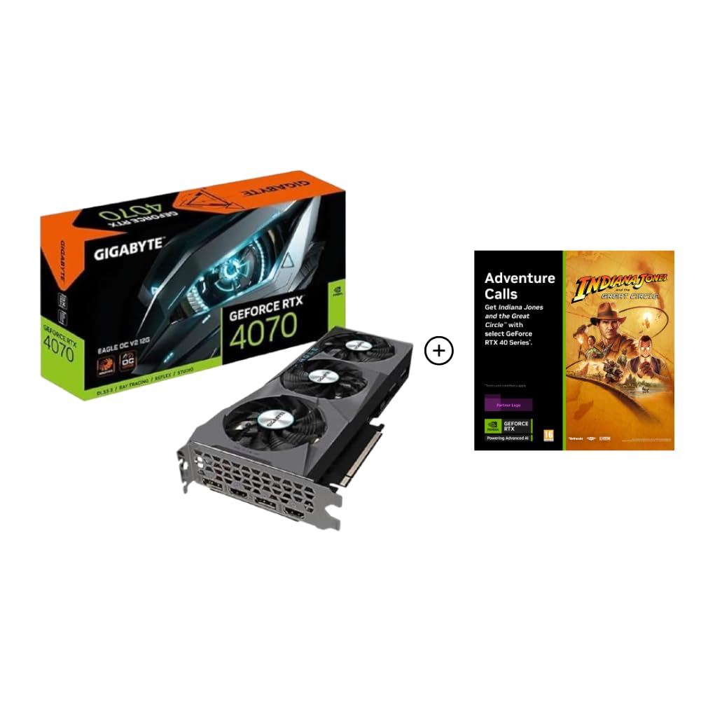 GIGABYTE GeForce RTX 4070 Eagle OC V2 (12GB GDDR6X/PCI Express 4.0/2505MHz/21000MHz)