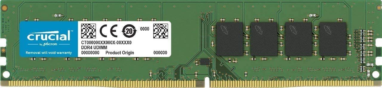 Crucial CT8G4DFS8266 8 GB (DDR4, 2666 MT/s, PC4-21300, Single Rank x8, DIMM, 288-Pin) Memory
