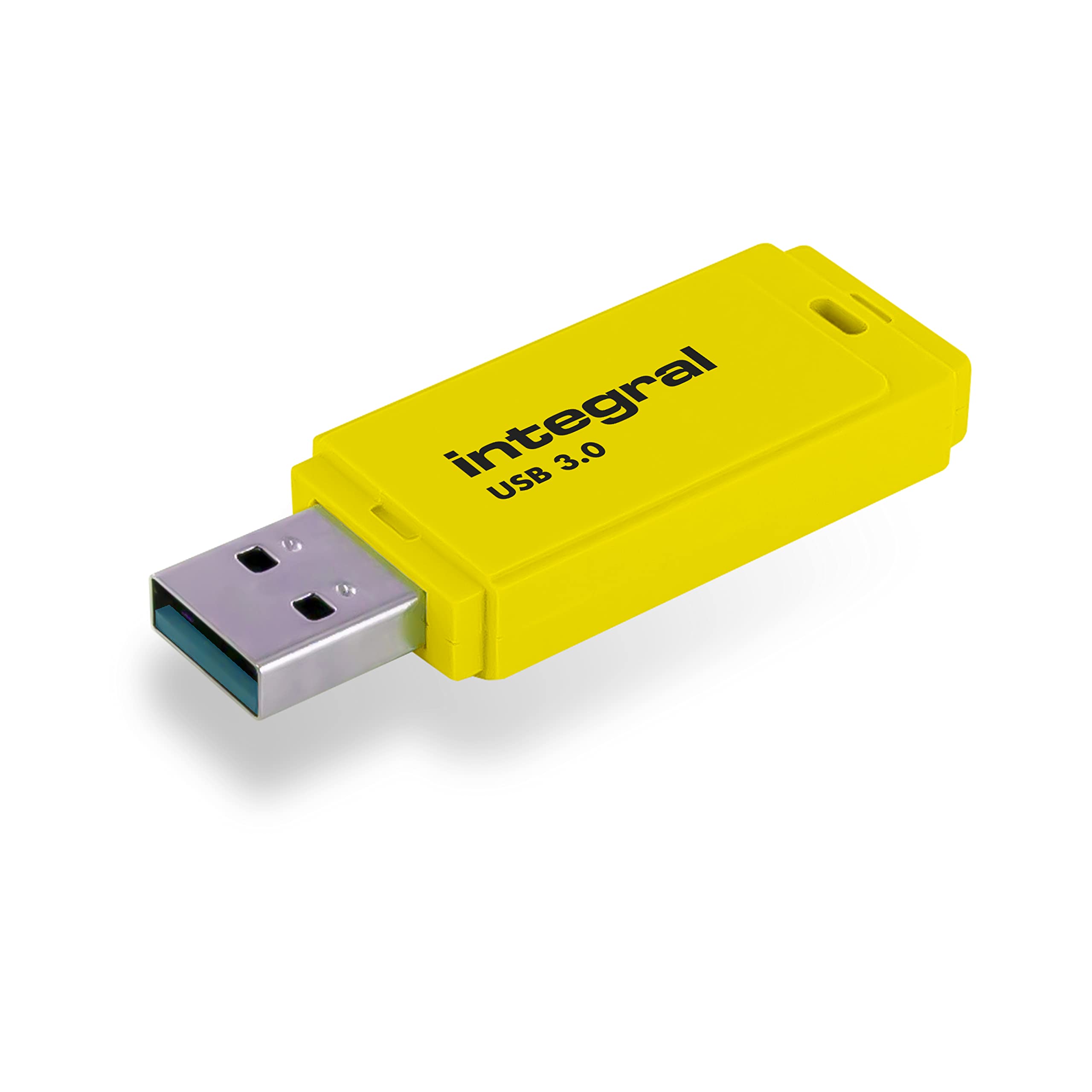 Integral INFD16GBNEONYL3.0 Neon 16 GB USB 3.0 Flash Drive - Yellow (Up to 110 MB/s)