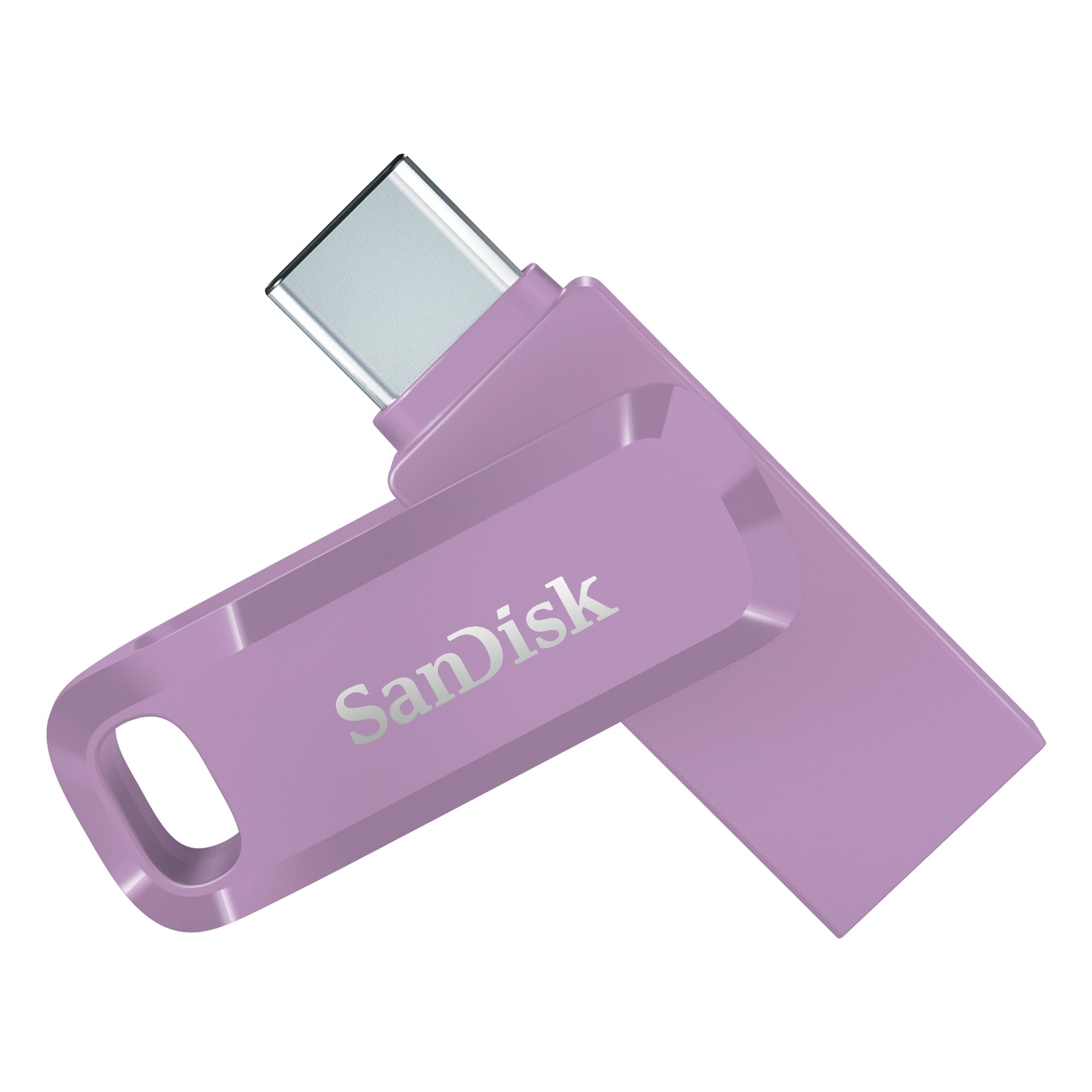 SanDisk Ultra Dual Drive Go USB Type-C 256GB Flash Drive - USB-C & USB Type-A Connector - Up to 400MB/s Read Speed - Lavender