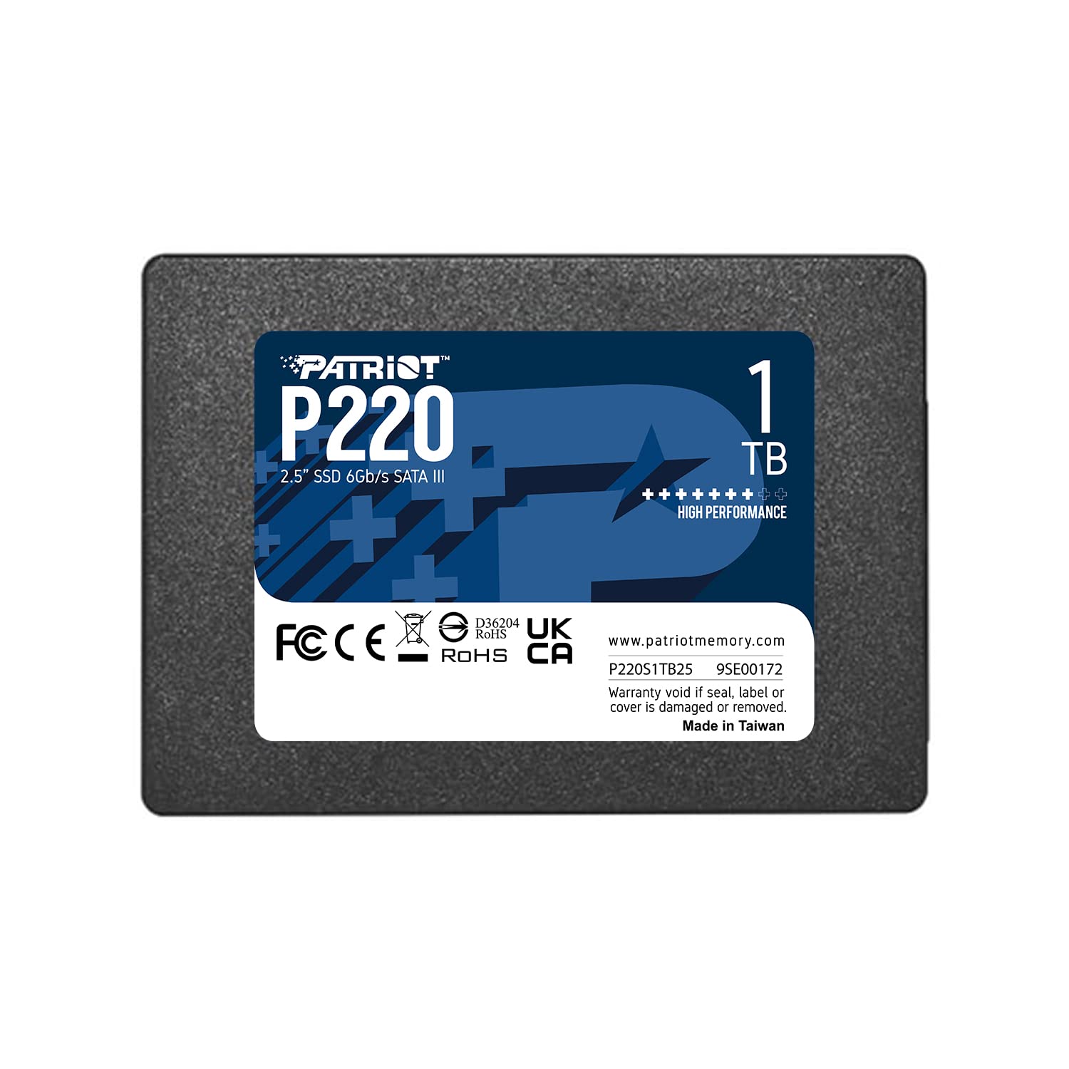 Patriot P220 SATA 3 1TB Internal Solid State Drive 2.5” - P220S1TB25