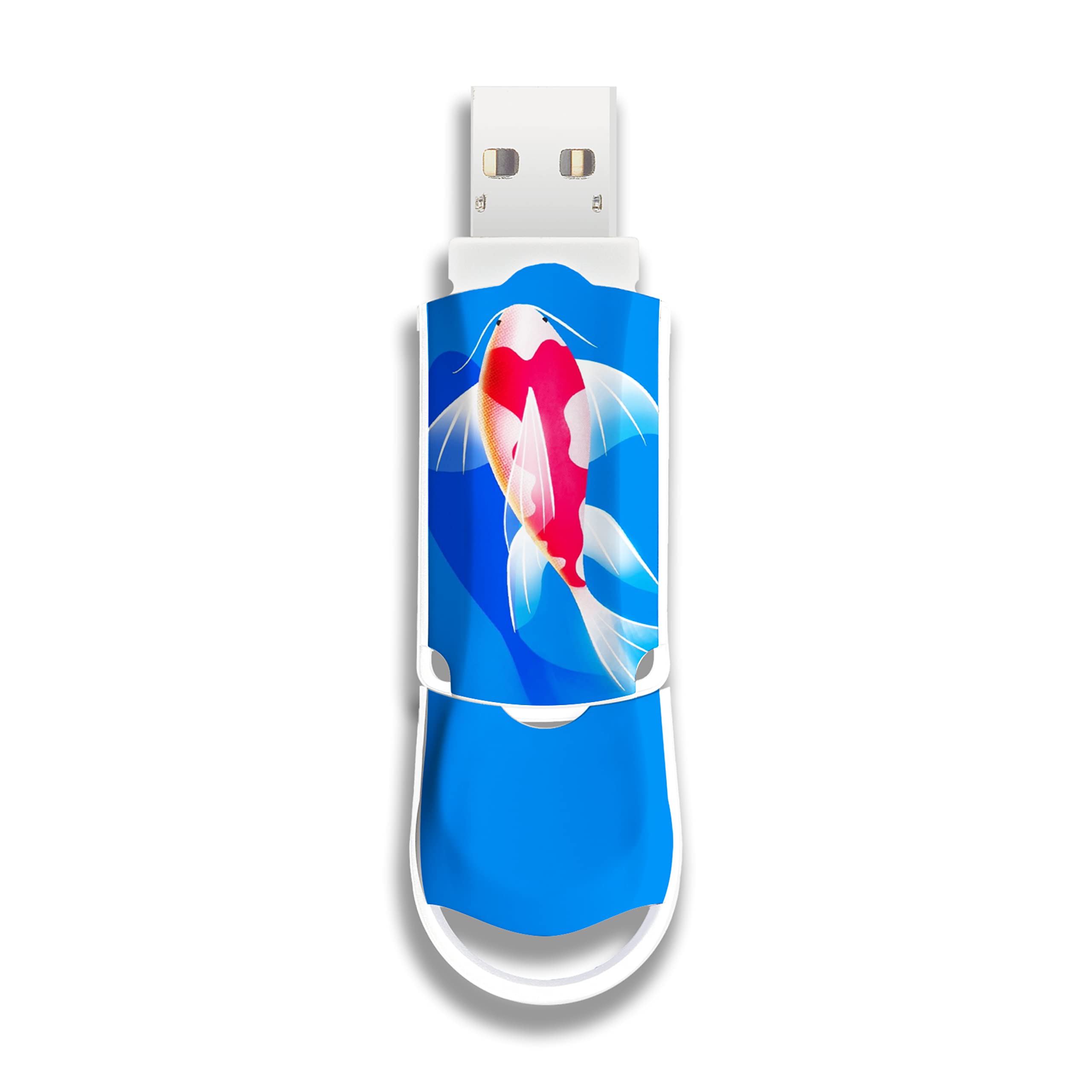 Integral 128GB Koi Fish Xpression USB 3.2 Gen 1 Flash Drive are Stylishly Designed USB Memory Flash Drives - Ideal Storage and Back Up for Study, Work and Play and a Great Fun & Funky Gift Idea
