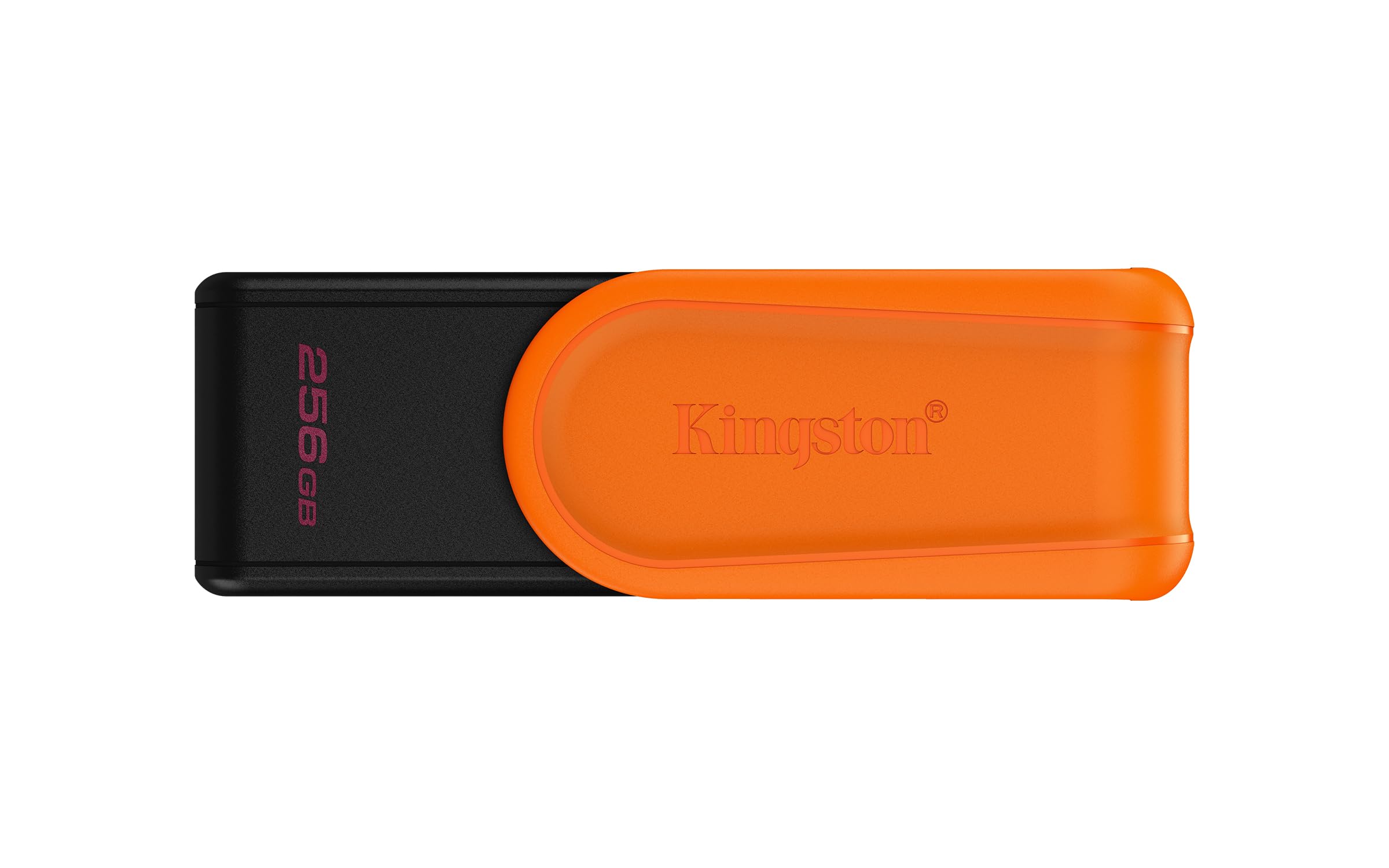 Kingston DataTraveler Exodia S USB Flash Drive - 256GB - USB 3.2 Gen 1 - USB Type A - Black/Orange - DTXS/256GB