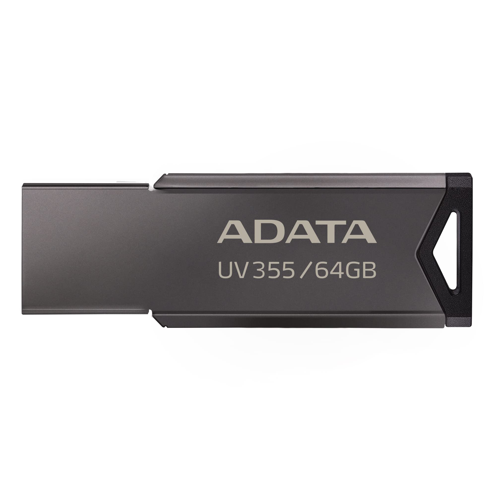 ADATA UV355 64GB Silver USB3.0 Flash Drive- Business fashion with elegant design,compaitable to 4K video and High solution photo