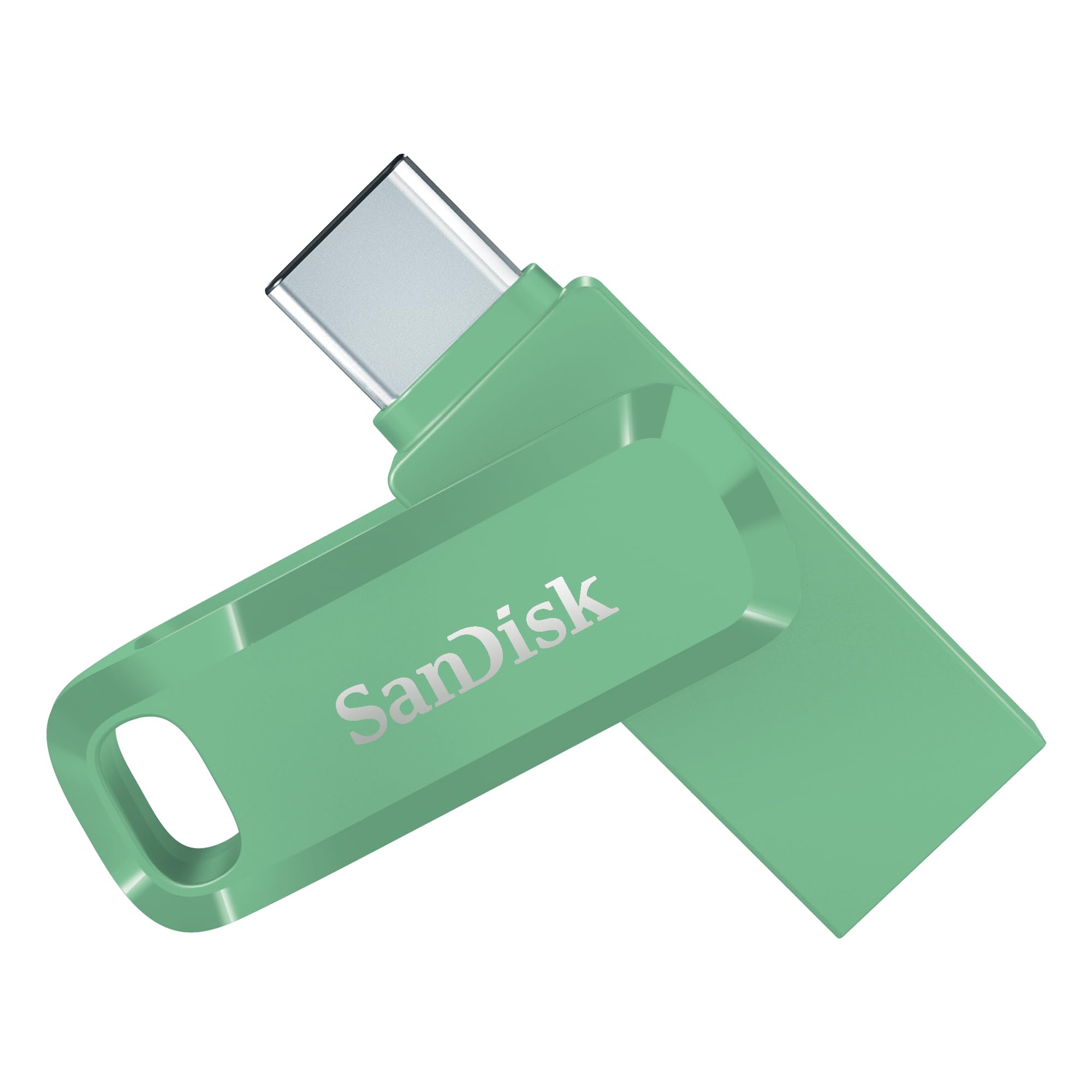 SanDisk Ultra Dual Drive Go USB Type-C 64GB Flash Drive (USB-C & USB-A, Up to 300MB/s Read Speed, Green)