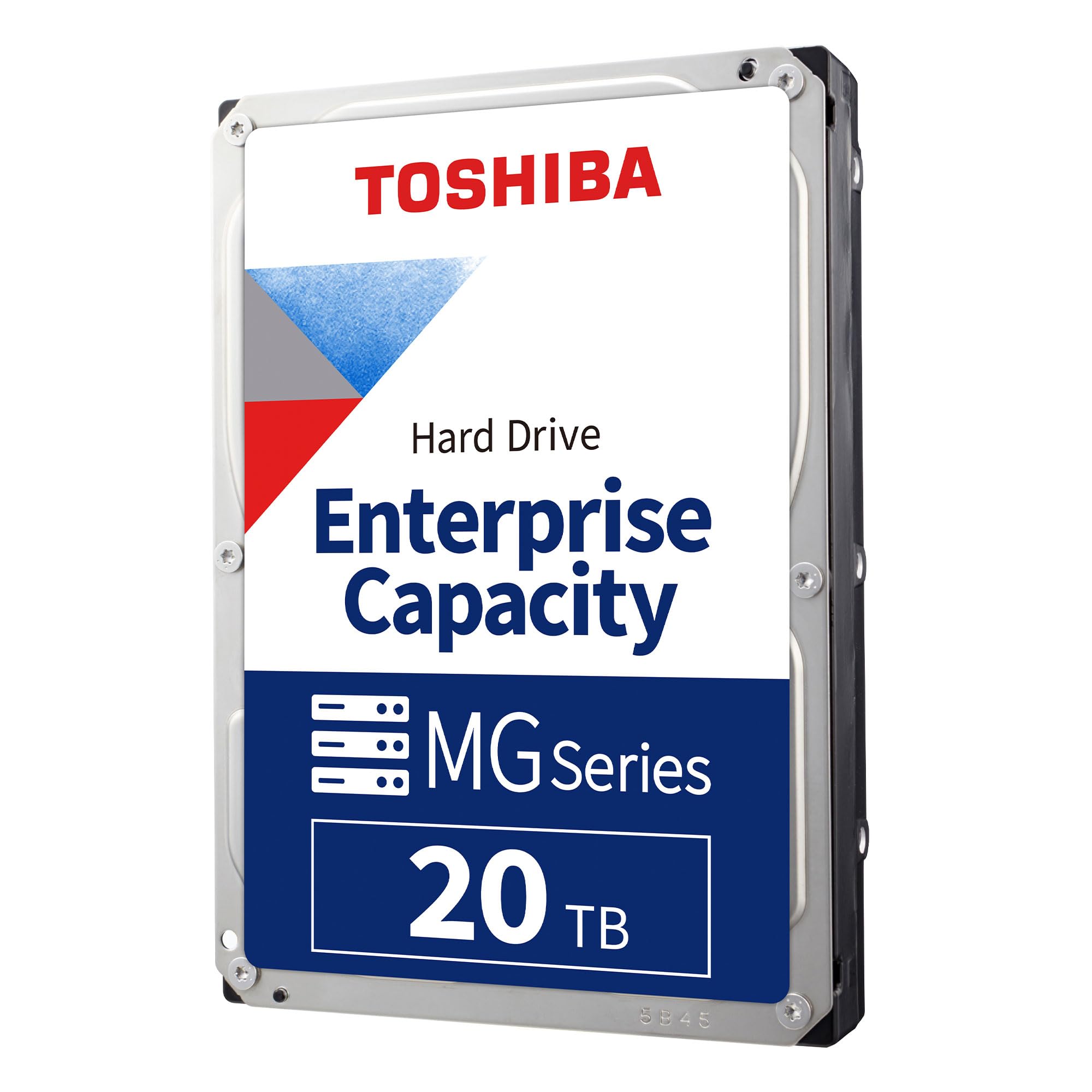 Toshiba 20TB Enterprise Internal Hard Drive – MG Series 3.5" SATA HDD for Server, Storage, 24/7 Operation, Hyperscale, Cloud (MG10ACA20TE)