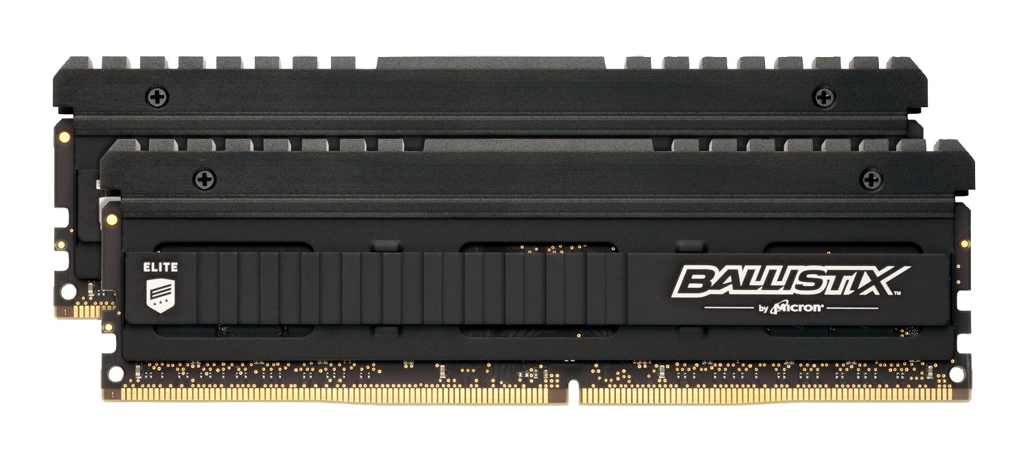 Ballistix Elite BLE2K8G4D26AFEA 16 GB Kit (8 GB x 2) (DDR4, 2666 MT/s, PC4-21300, Dual Rank x8, DIMM, 288-Pin) Memory