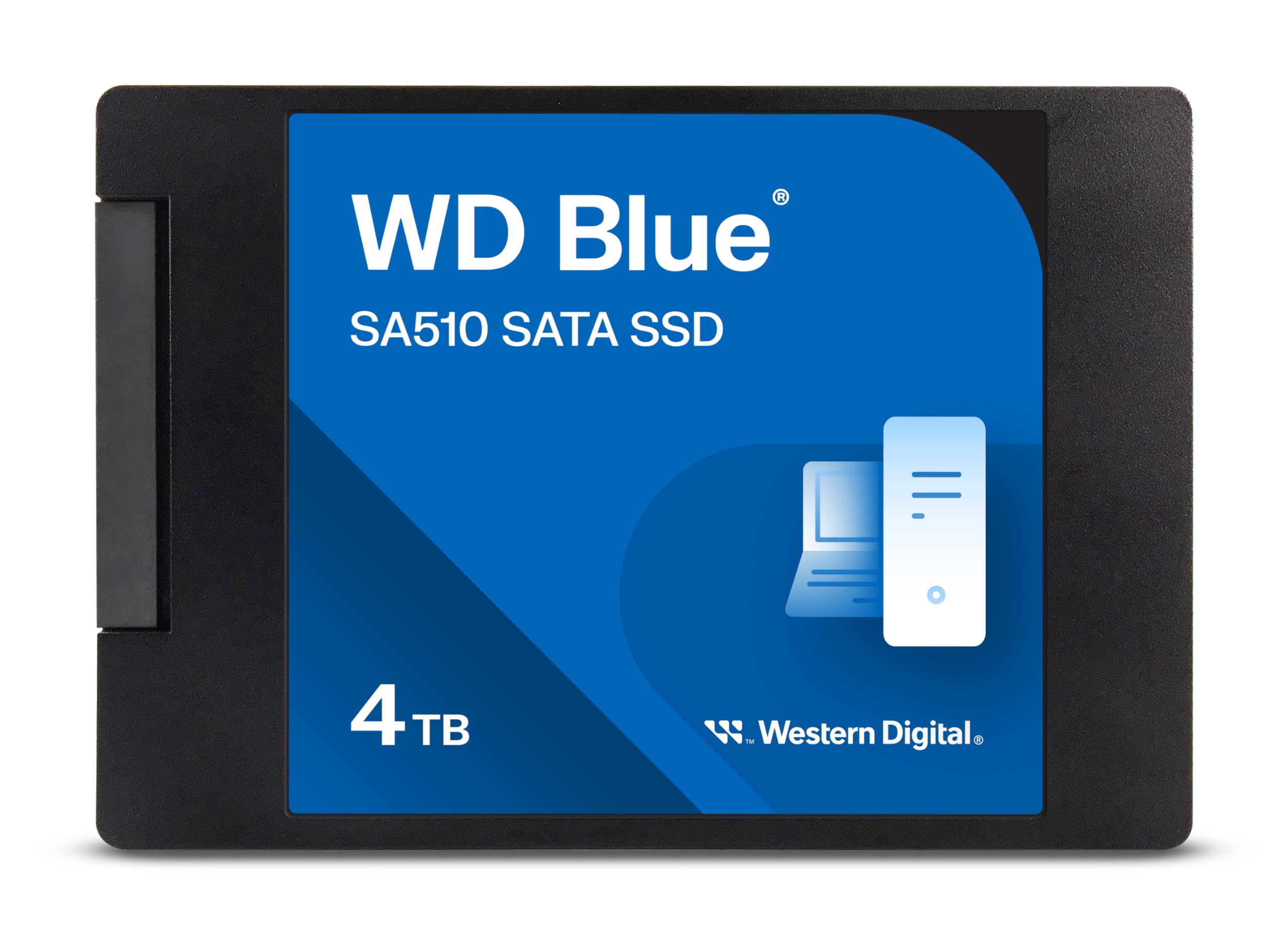 WD Blue SA510 4TB SSD, 2.5" SATA SSD, Read speeds up to 560 MB/s, Includes Acronis True Image for WD, Disk & Cloning Migration, Backup & Recovery, Ransomware Protection Upgrade for PC/Laptop