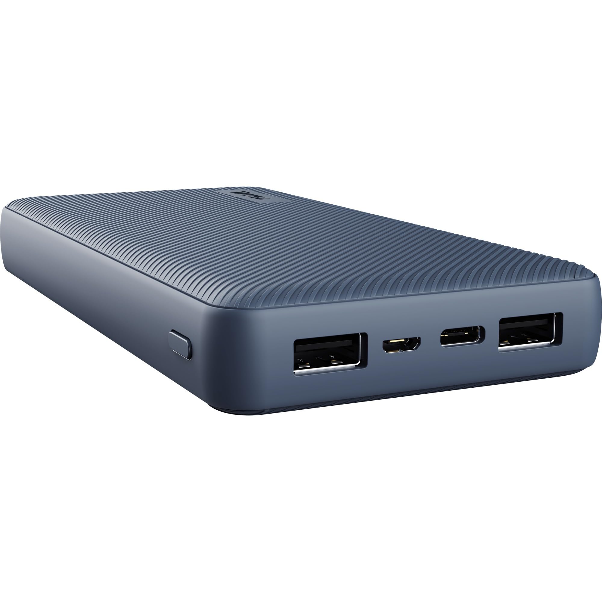Trust Mobile Primo Power Bank Fast Charging 20000 mAh, Sustainable Portable Charger USB-C, Battery Pack Made with Recycled Plastics, Phone Charger for iPhone, iPad, Samsung, Xiaomi, Tablet, Blue