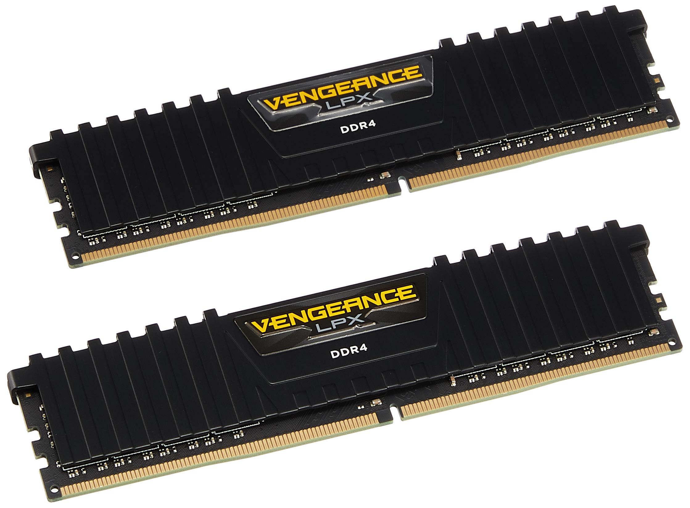 Corsair CMK8GX4M2A2400C14 Vengeance LPX 8 GB (2 x 4 GB) DDR4 2400 MHz C14 XMP 2.0 High Performance Desktop Memory Kit, Black
