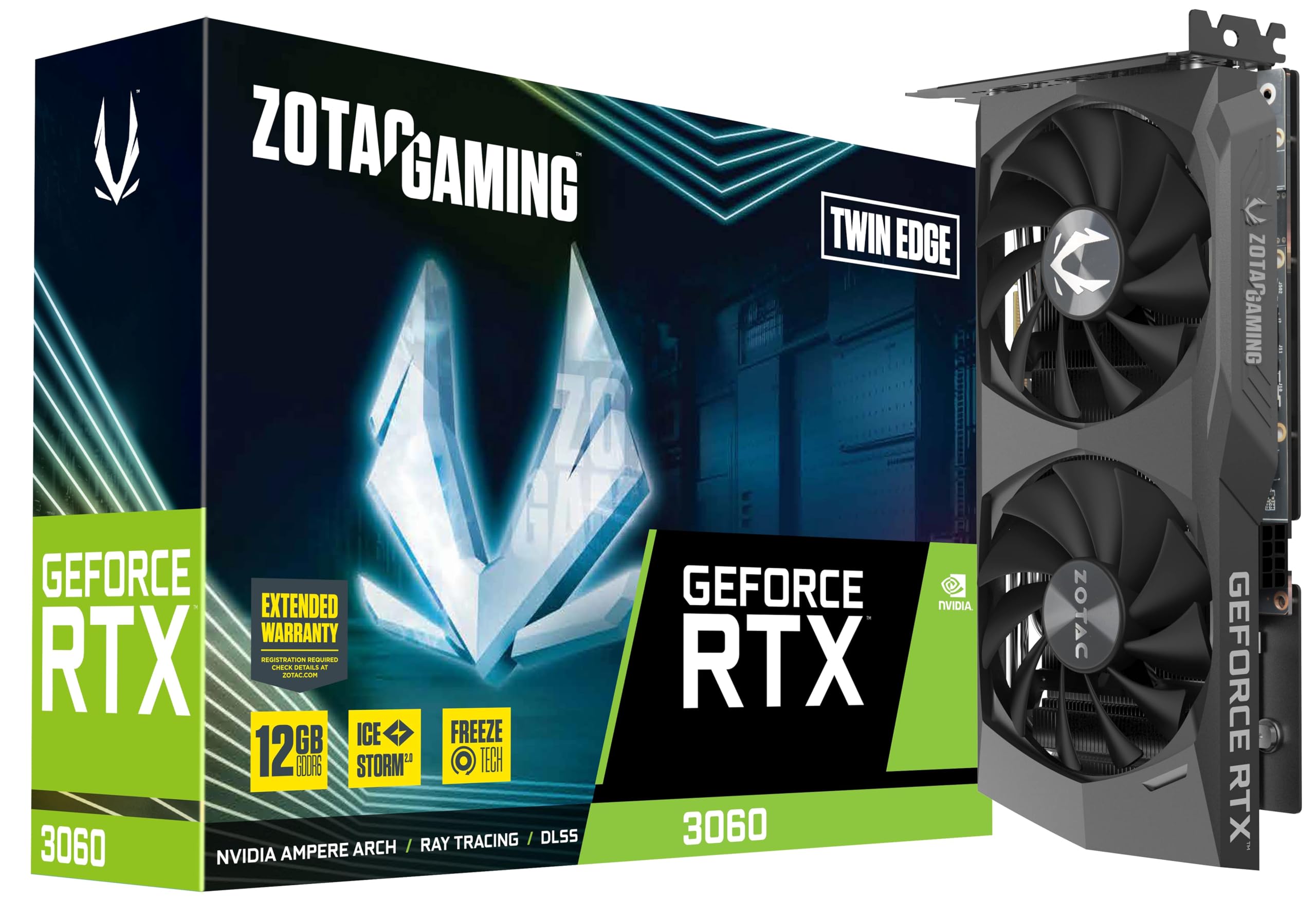 ZOTAC Gaming Graphics Card GEFORCE RTX 3060 Twin Edge 8GB GDDR6