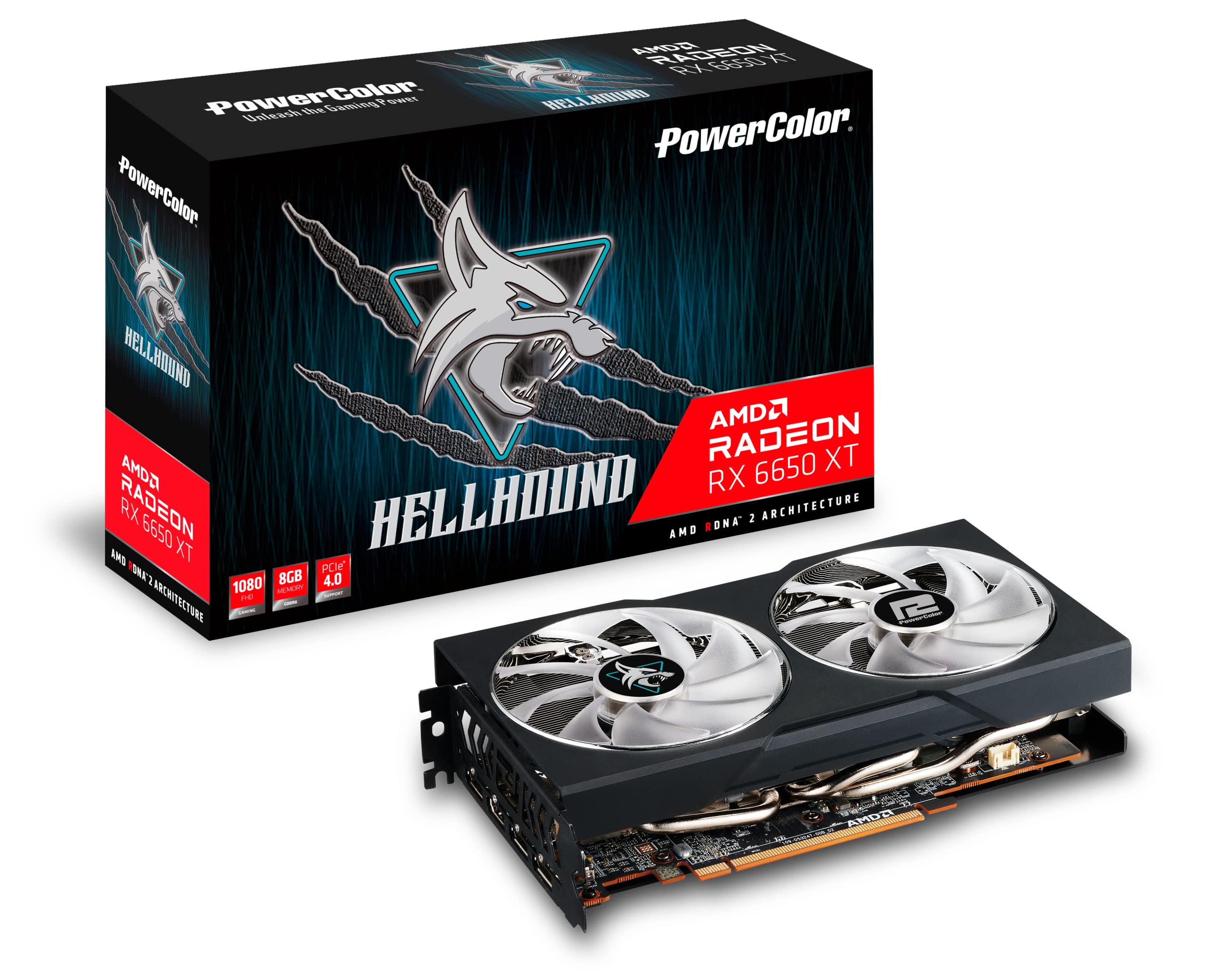 Powercolor Radeon RX 6650 XT Hellhound (8GB GDDR6/PCI Express 4.0/2689MHz/17500MHz)